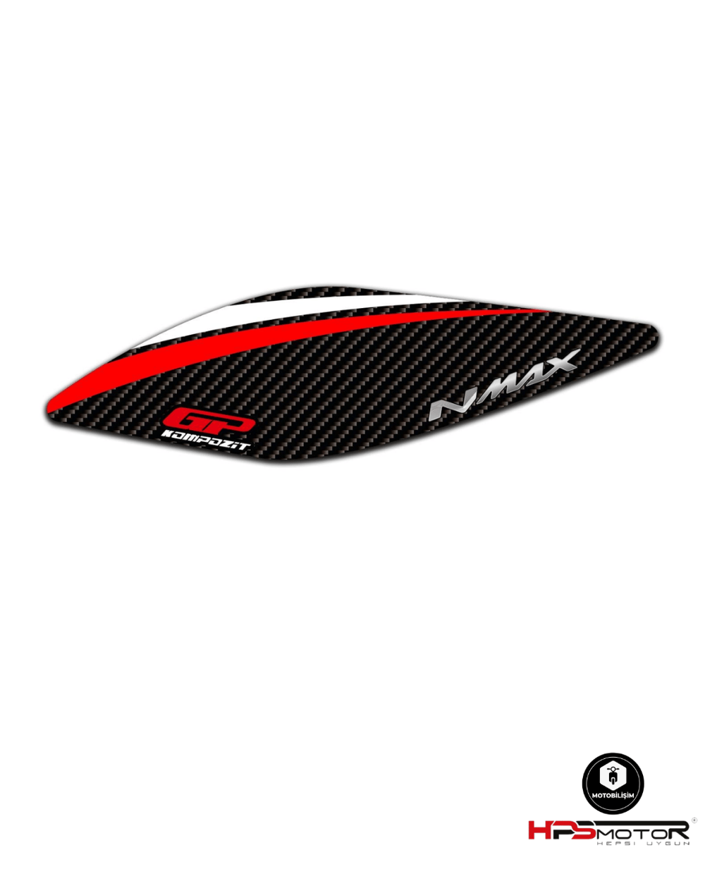GP Kompozit Yamaha NMAX 125 / 155 2021-2024 Uyumlu Filtre Koruma Pad Kırmızı