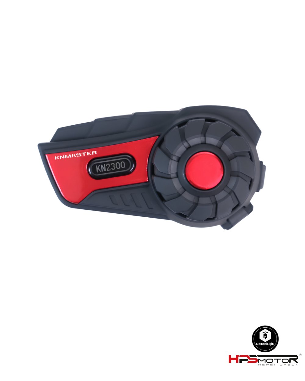 Knmaster KN2300 Motosiklet Kask İnterkom Bluetooth Intercom Kulaklık Seti Kırmızı