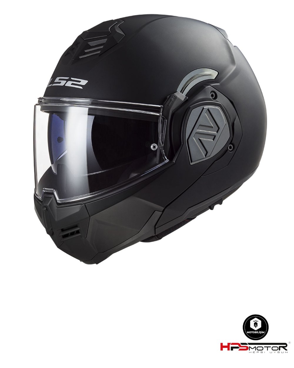 LS2 Advant Mat Siyah Çene Açılır Kask