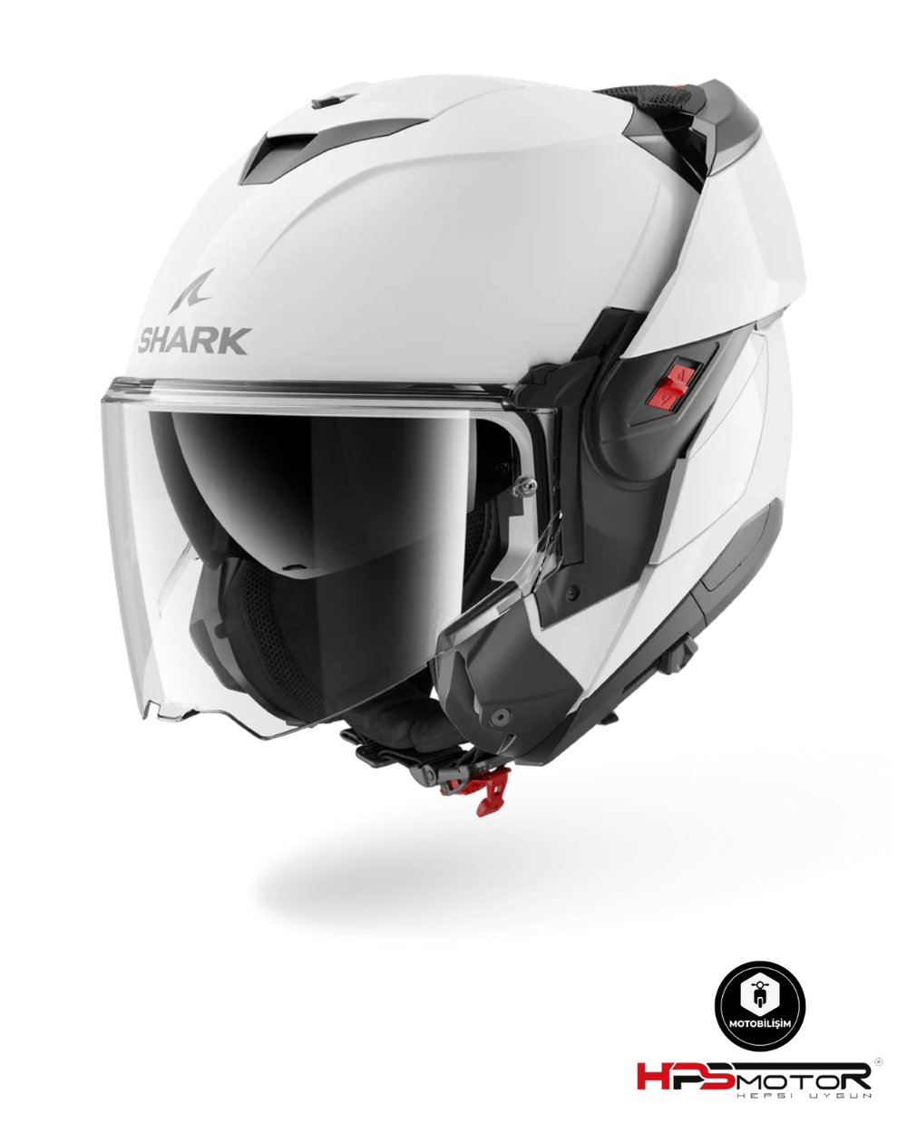 Shark Oxo Blank Çene Açılır Kask Beyaz