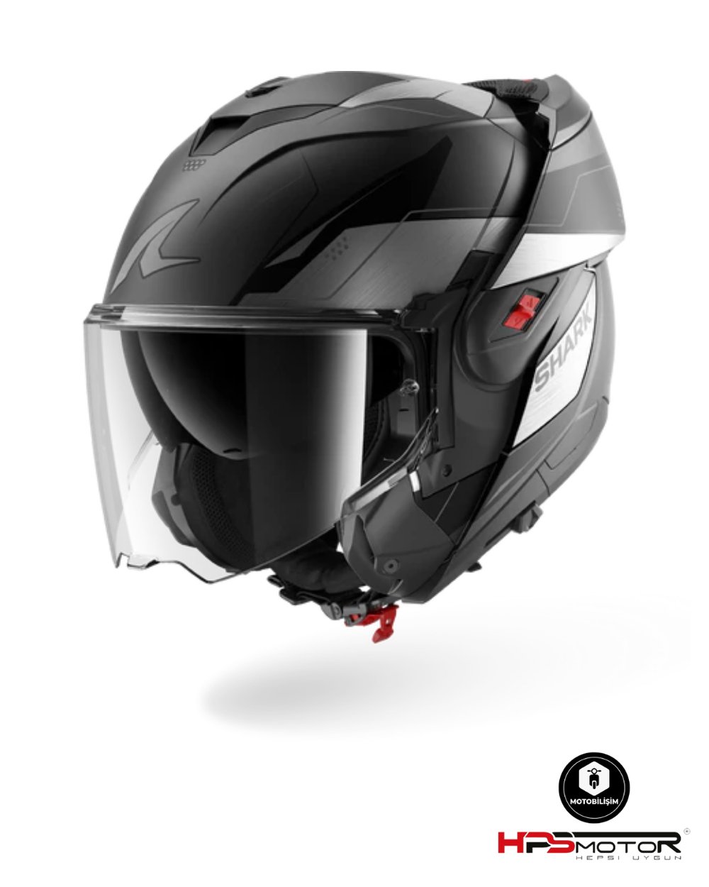 Shark Oxo Mekarıum Mat Çene Açılır Kask AUK
