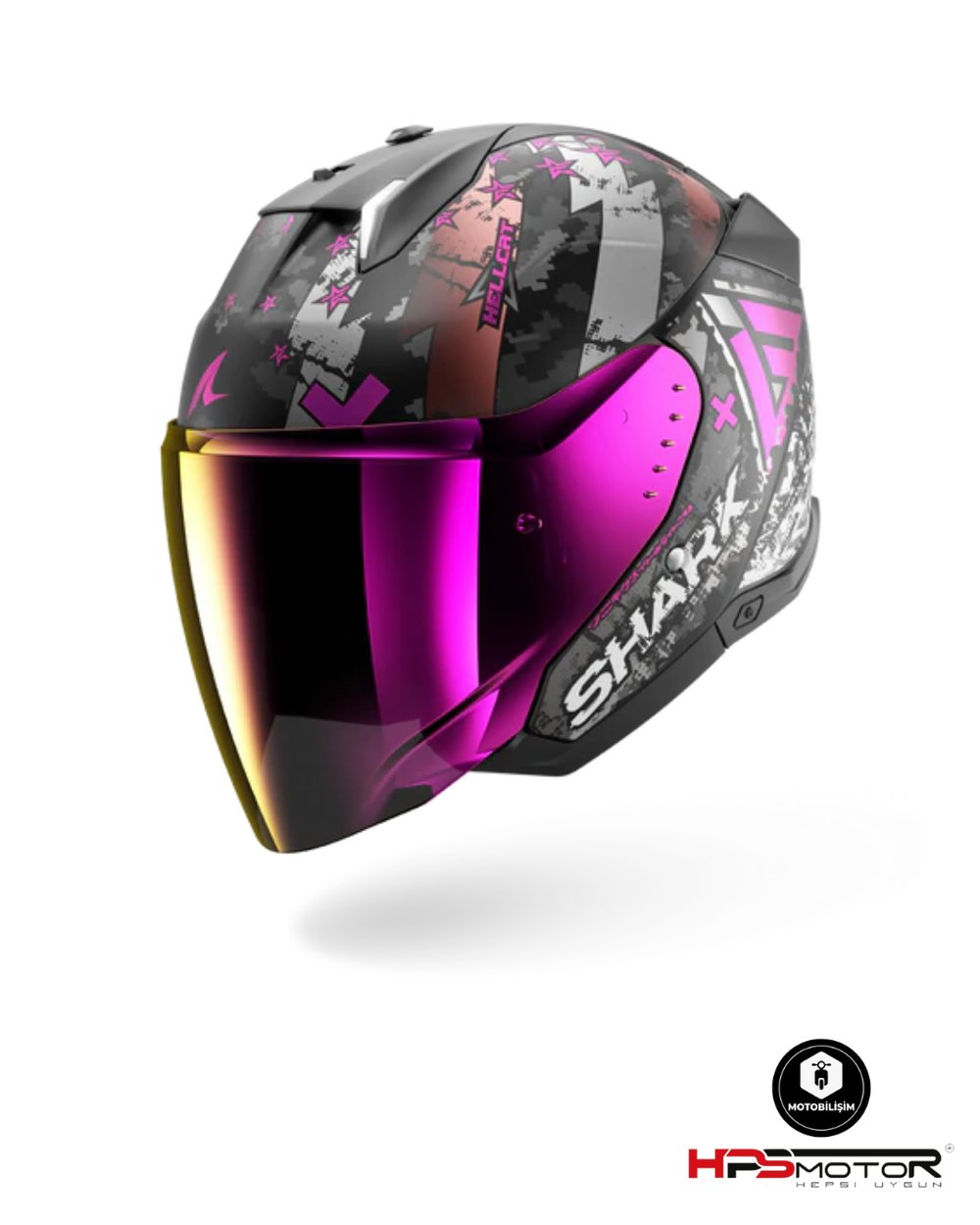 Shark Skwal i3 Jet Hellcat Açık Kask KUV