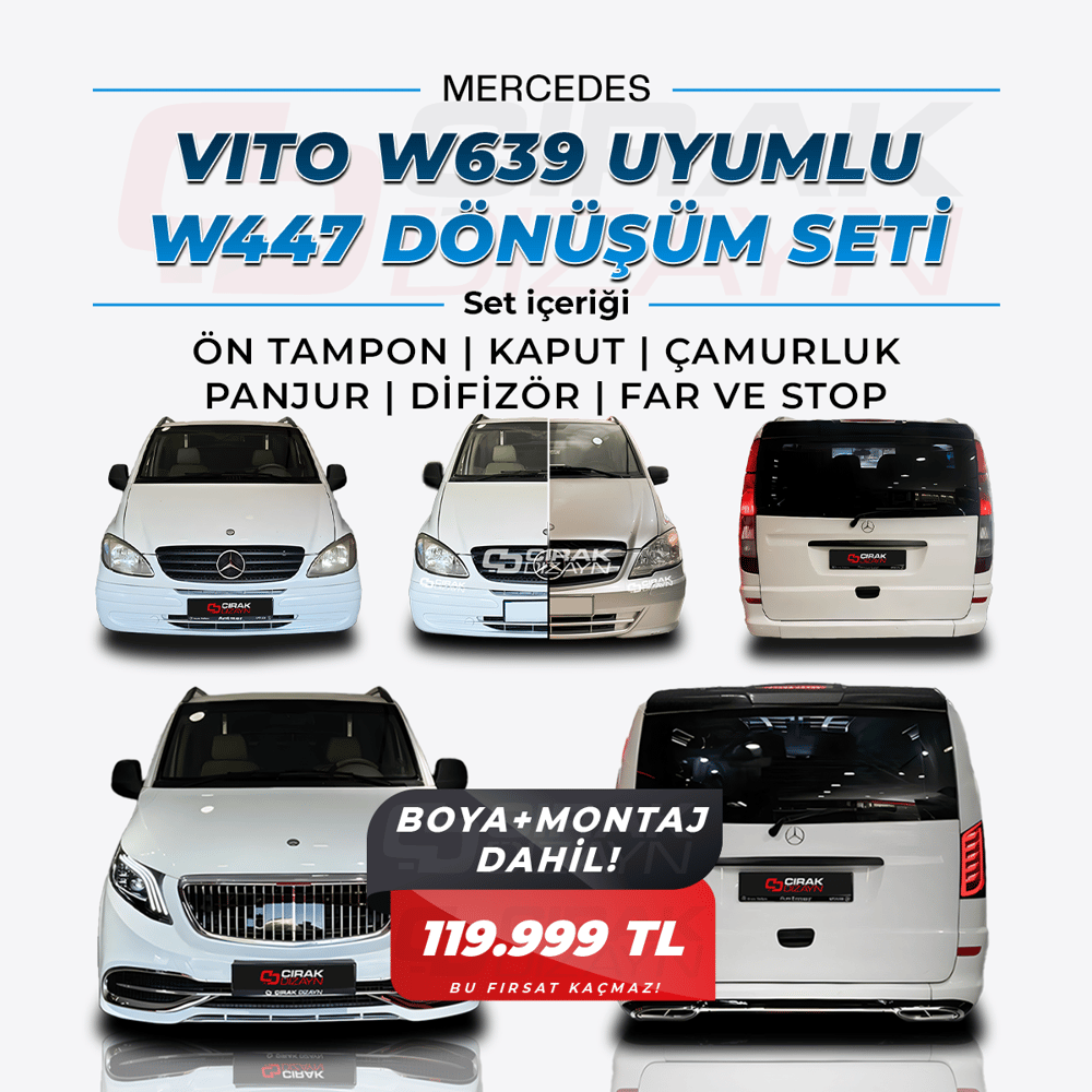 VITO W639 UYUMLU W447 DÖNÜŞÜM SETİ