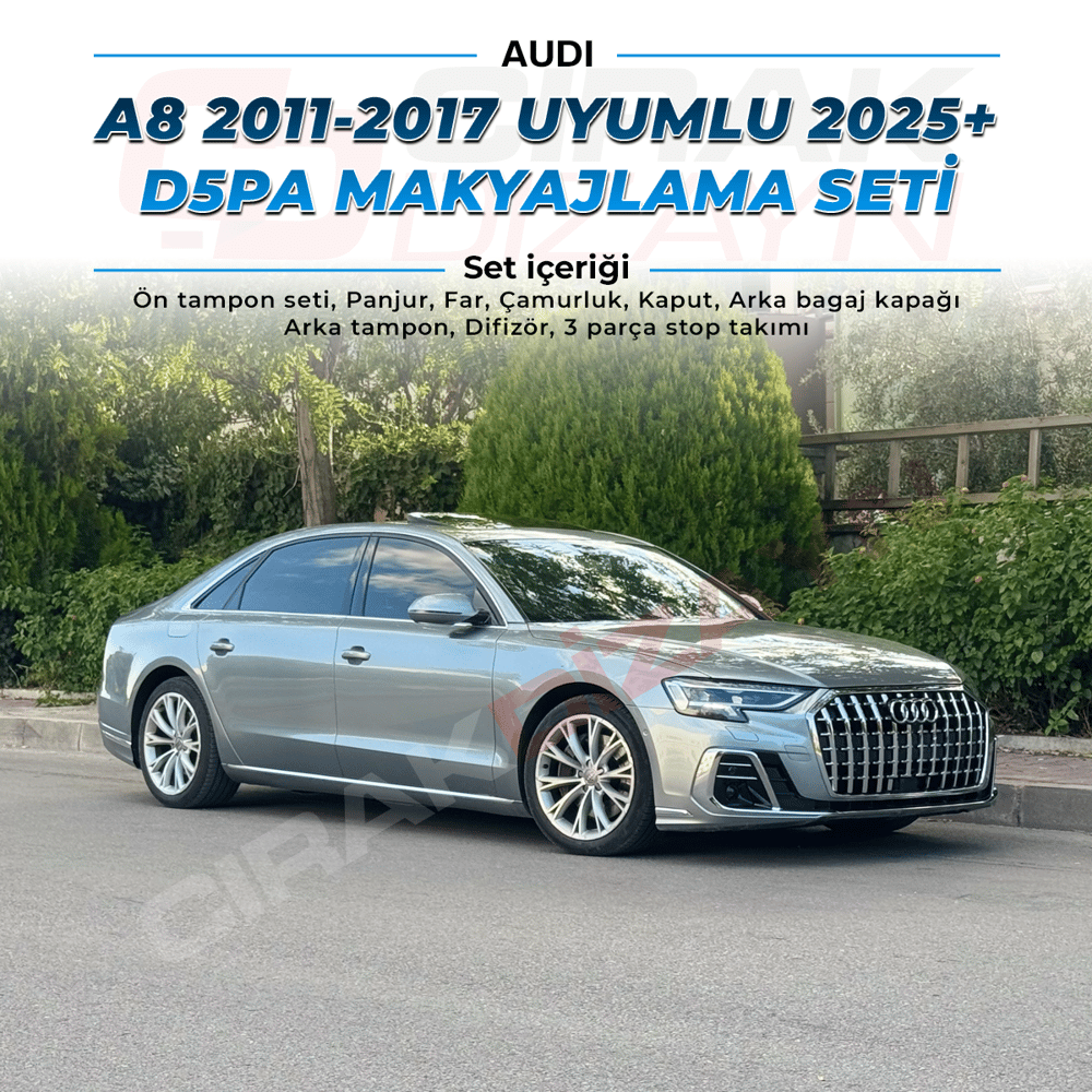 Audi A8 D4 Kasa Uyumlu 2025+ D5PA Makyajlama Seti