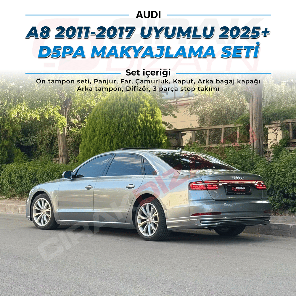 Audi A8 D4 Kasa Uyumlu 2025+ D5PA Makyajlama Seti