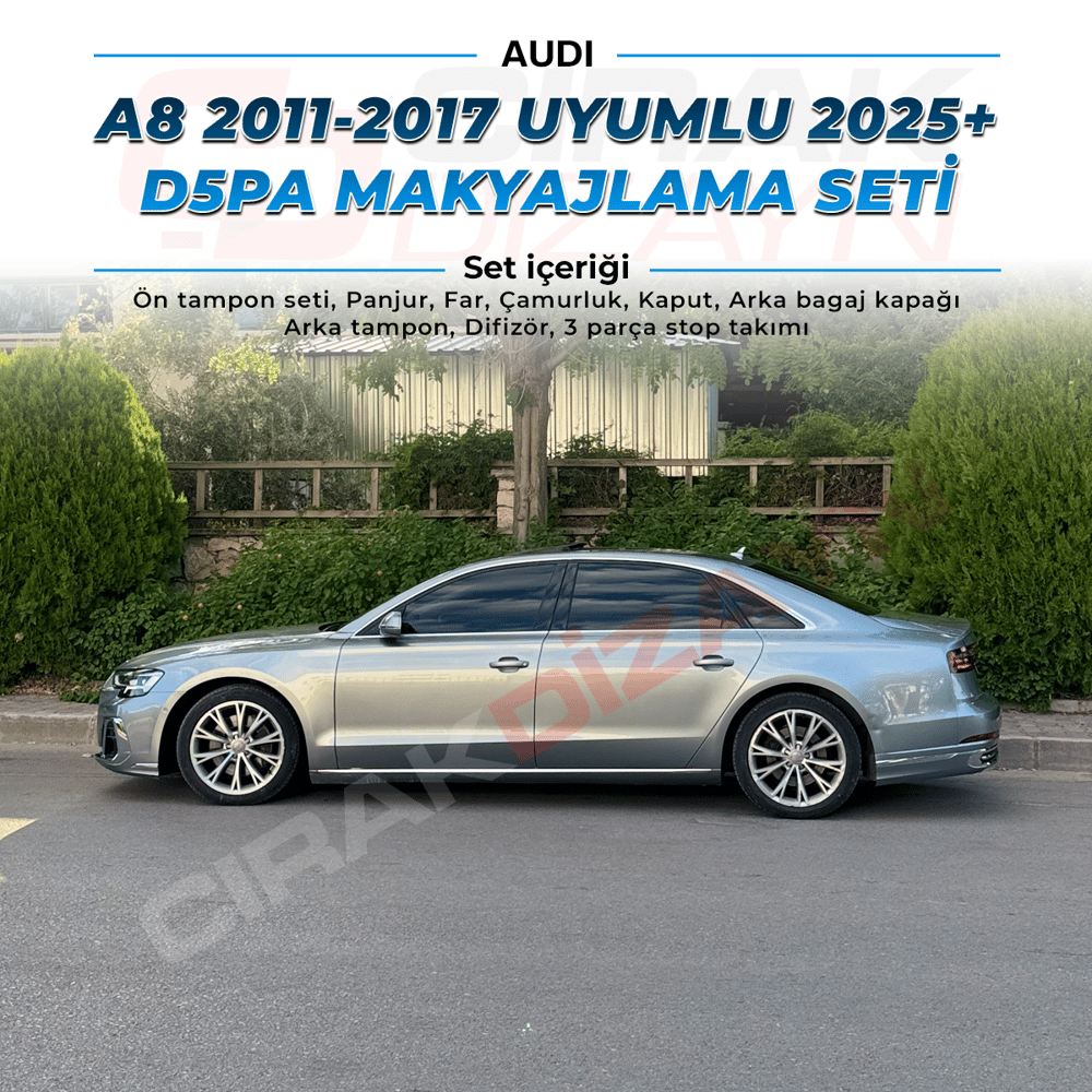 Audi A8 D4 Kasa Uyumlu 2025+ D5PA Makyajlama Seti