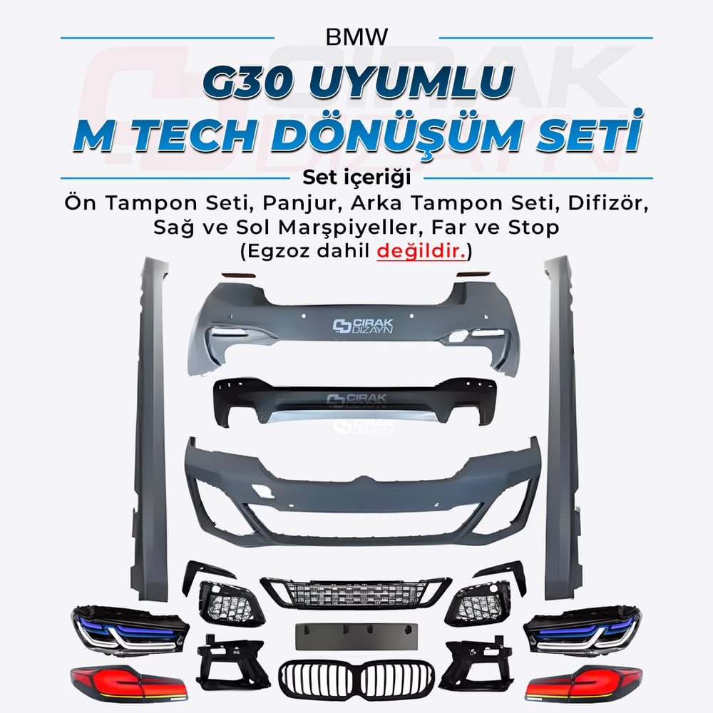 Bmw 5 Serisi G30 Makyajlı M Tech Dönüşüm Seti