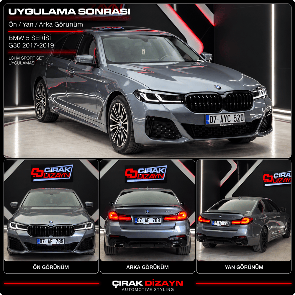 Bmw 5 Serisi G30 Uyumlu Makyajlı (LCI) M Sport Dönüşüm Seti