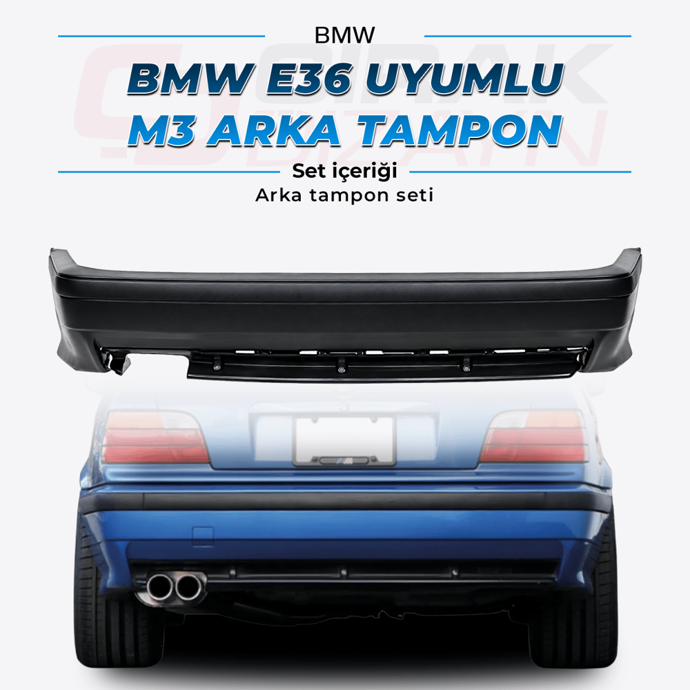 BMWBMW E36 Uyumlu M3 Arka Tampon SetiE36