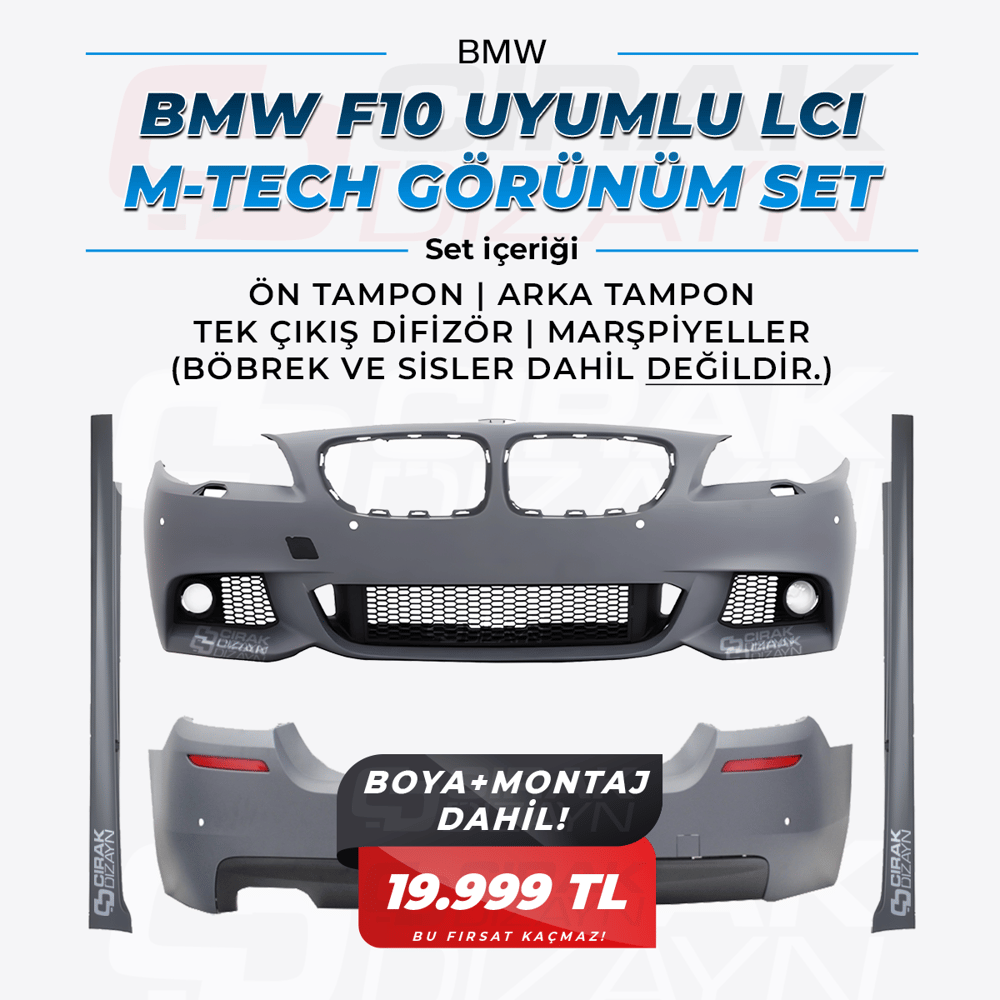 BMWBMW F30 UYUMLU LCI M-TECH GÖRÜNÜM SET | BOYA MONTAJ DAHİLBOYA MONTAJ DAHİL KAMPANYASI