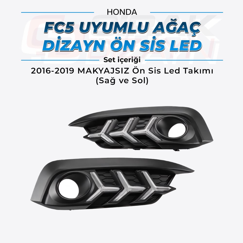 FC5 Uyumlu Makyajsız Ağaç Dizayn Ön Sis Led