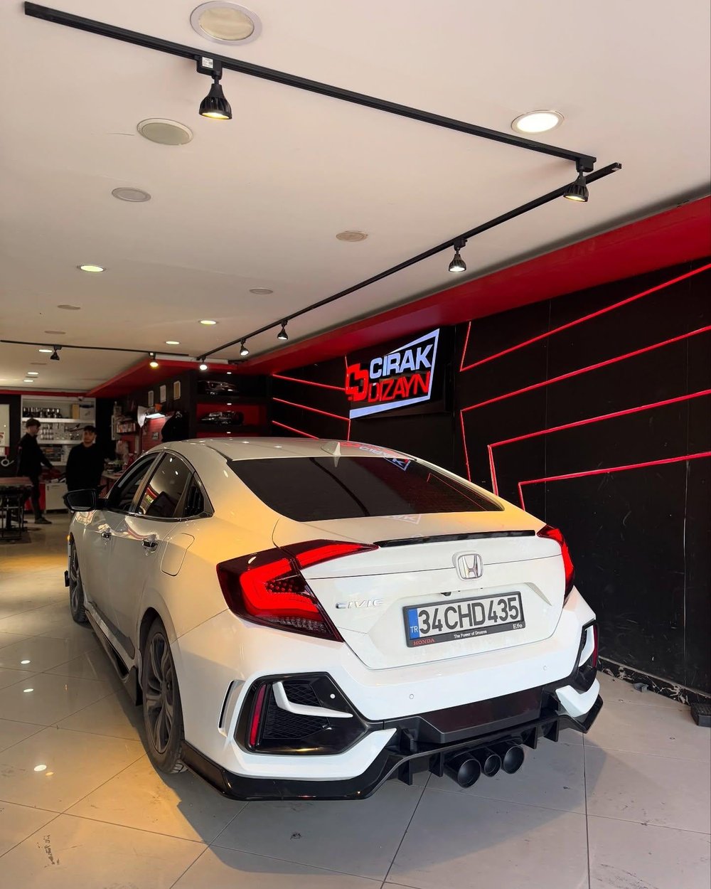 Honda FC5 Uyumlu Omurga Stop - KIRMIZI 