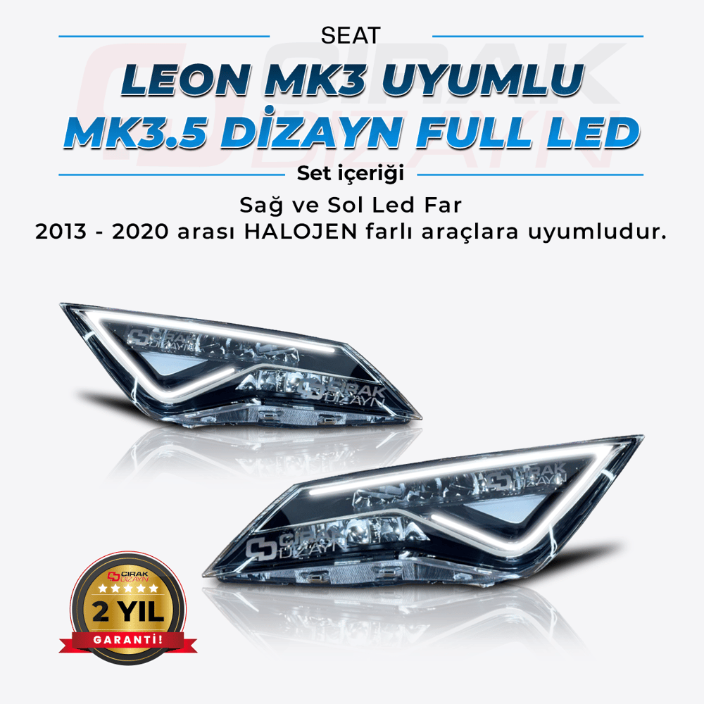 LEON MK3 Uyumlu MK3.5 Dizayn Full Led Far
