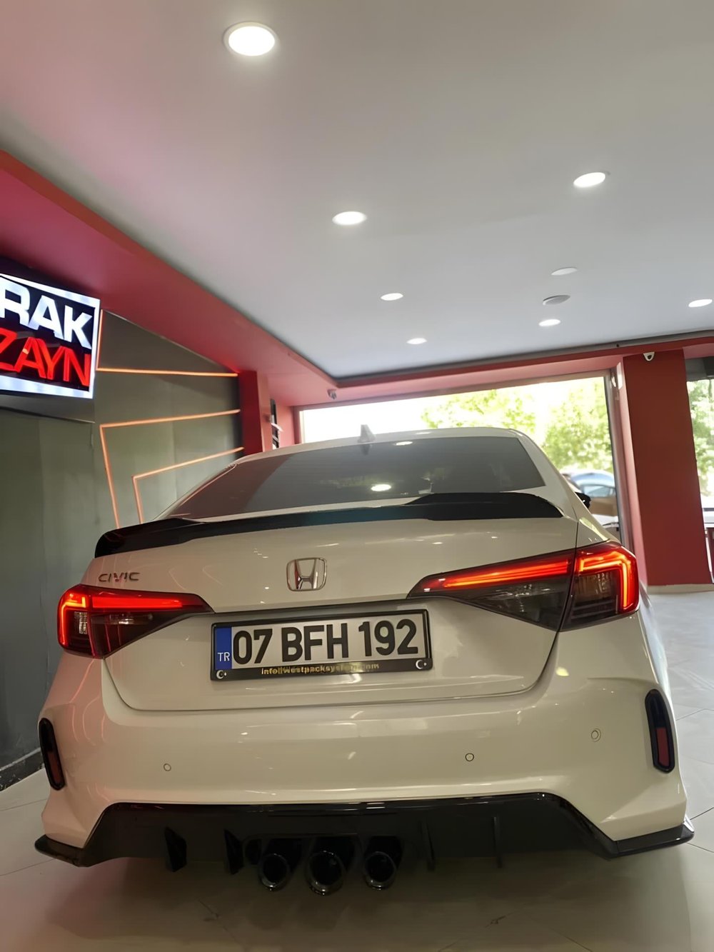 Civic FE1 2022 için Body Kit (Egzoz dahil) BOYASIZ