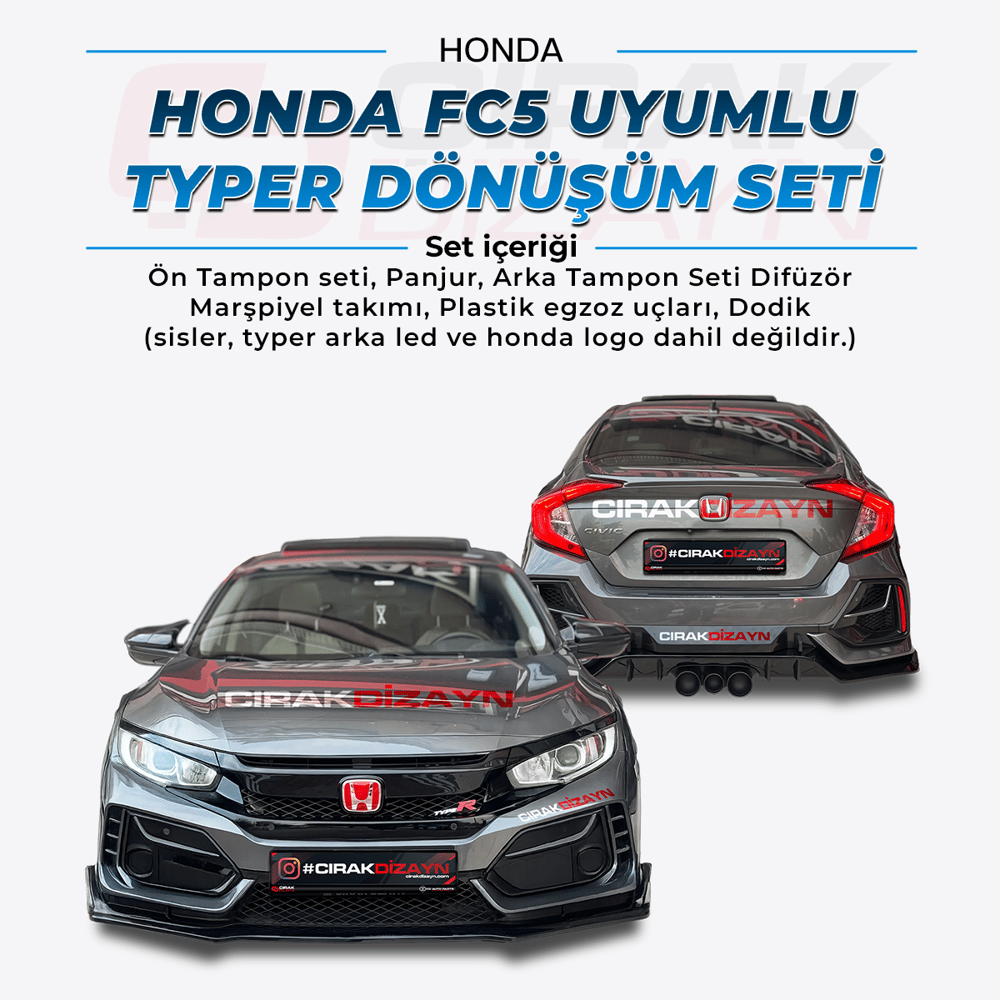 Honda Civic FC5 Uyumlu Typer Bodykit 