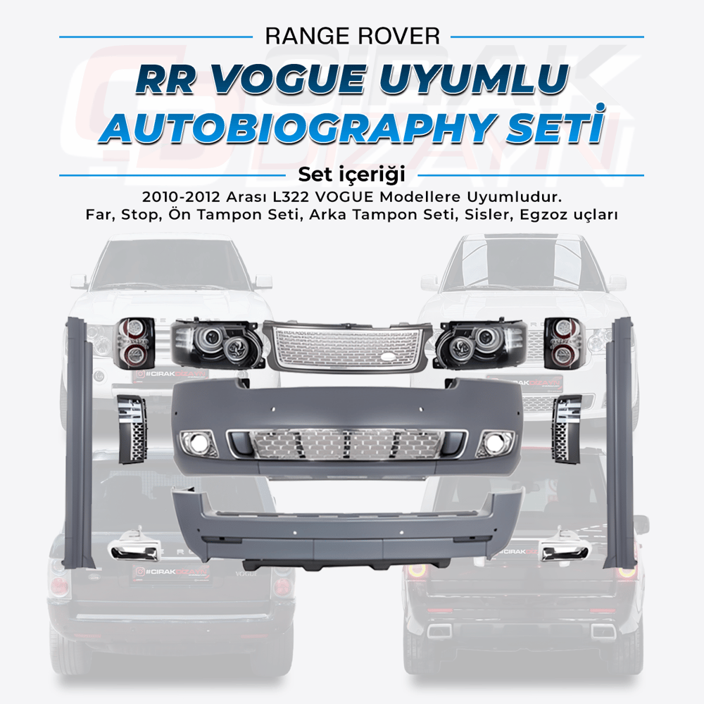 Range Rover Vogue 2010-2012 Uyumlu Autobiography Dönüşüm Seti
