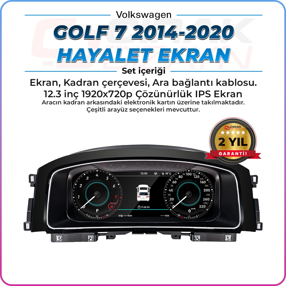 Golf 7 Uyumlu Hayalet Ekran
