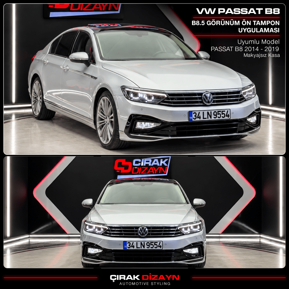 Passat B8 Uyumlu 8.5 Dizayn Ön Tampon Seti
