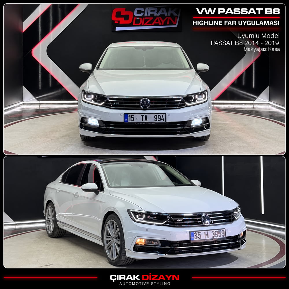 Passat B8 Uyumlu Highline Led Far (FULL LED)