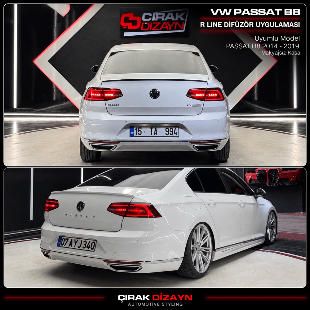 Passat B8 Uyumlu R Line Difizör