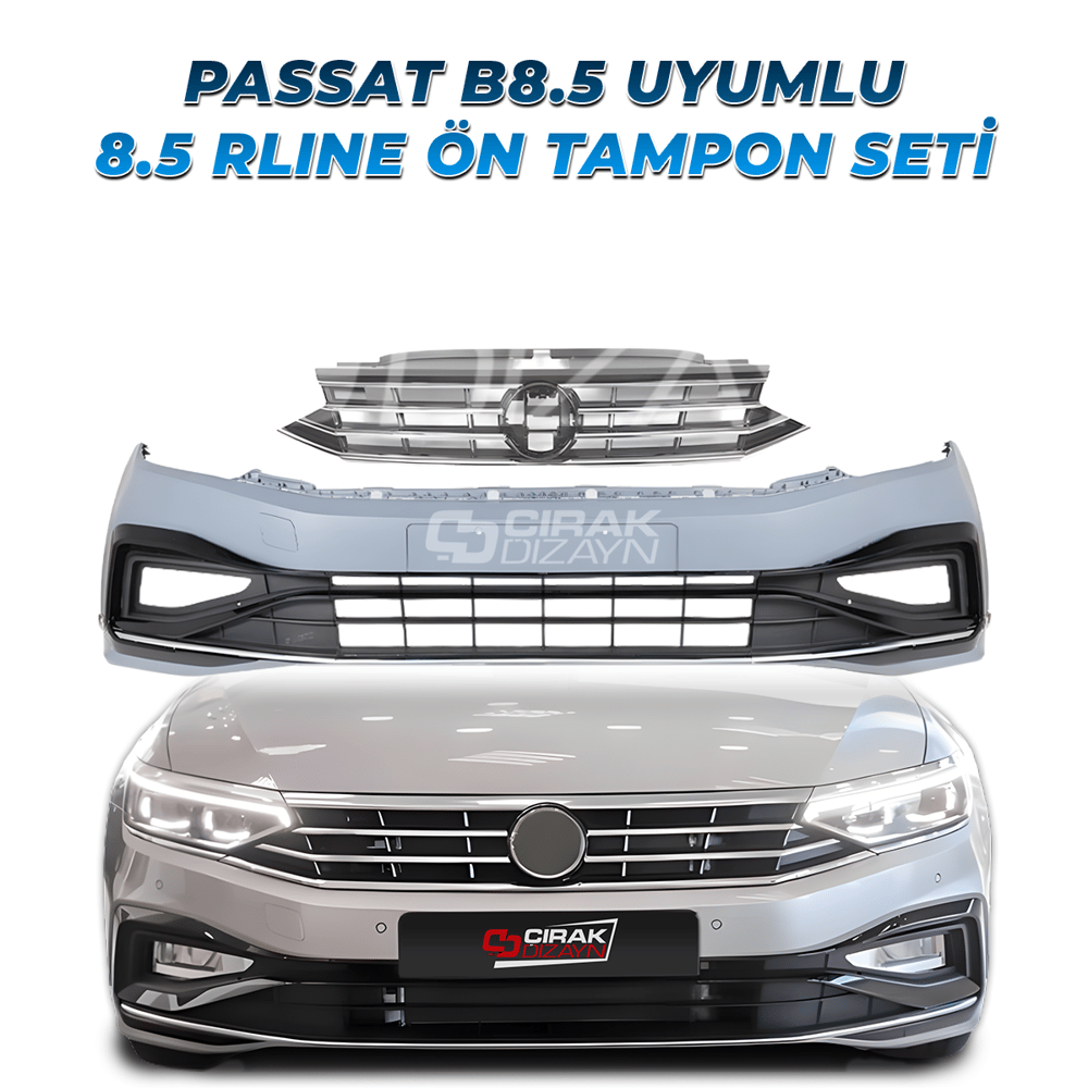 Passat B8.5 Uyumlu R Line Ön Tampon Seti
