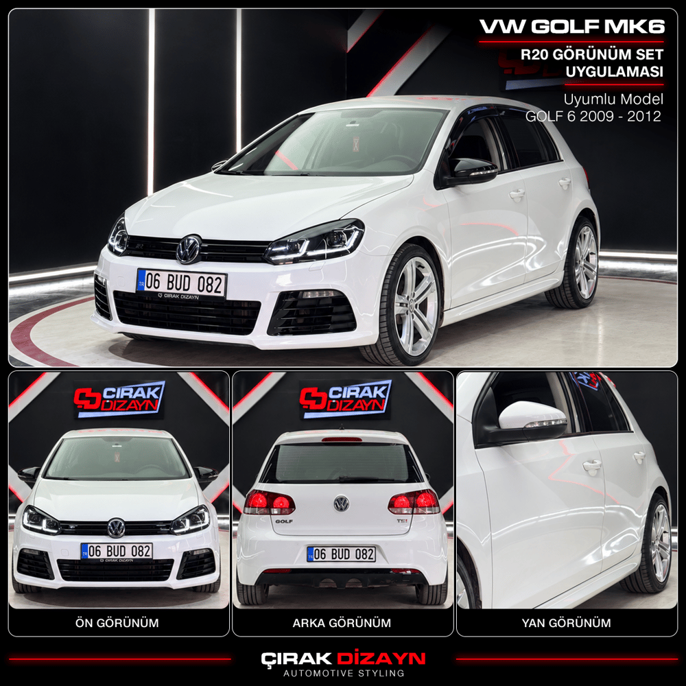 Volkswagen Golf 6 Uyumlu R20 Body Kit Seti