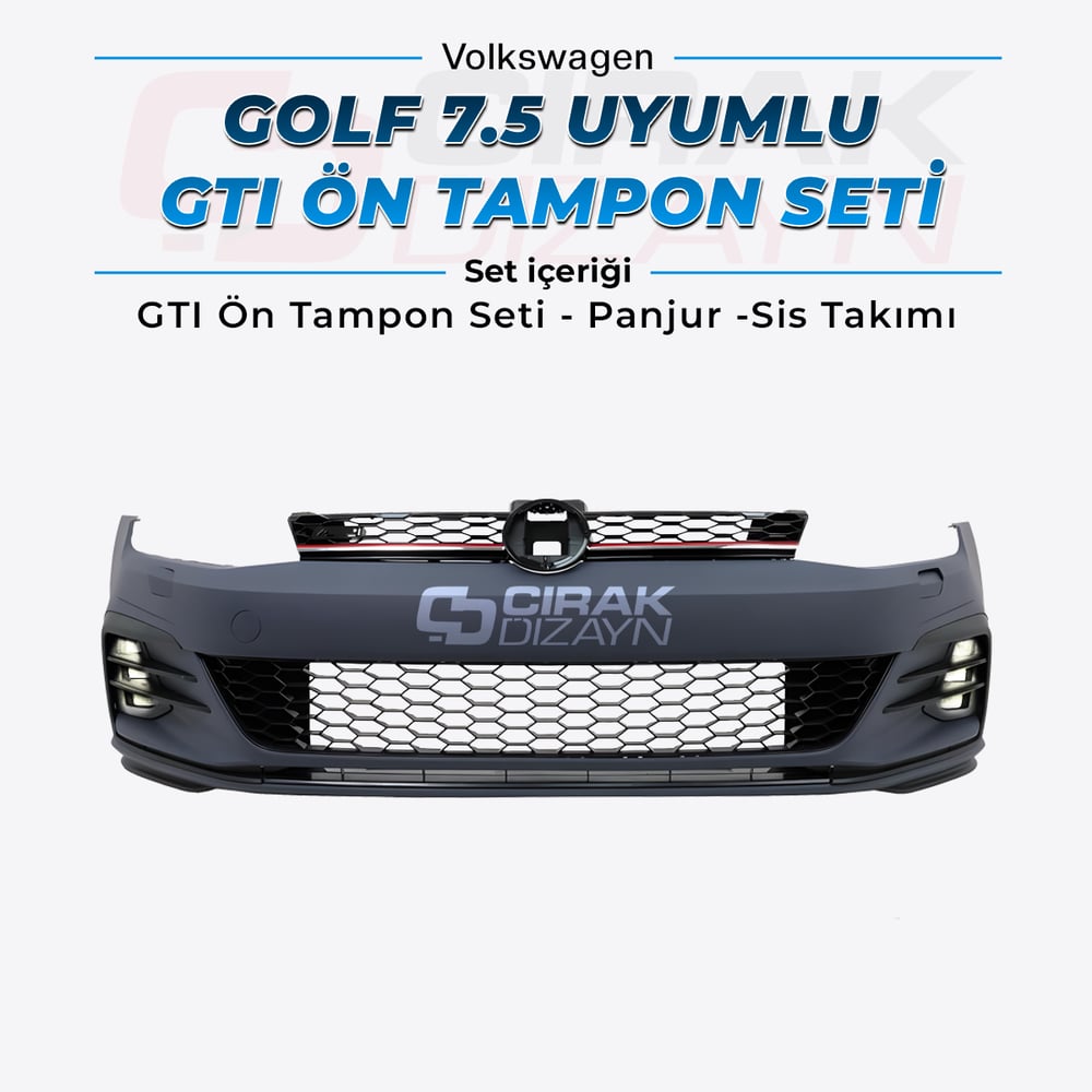 VolkswagenVolkswagen Golf 7.5 Uyumlu GTI Ön Tampon SetiVolkswagen Golf Serisi