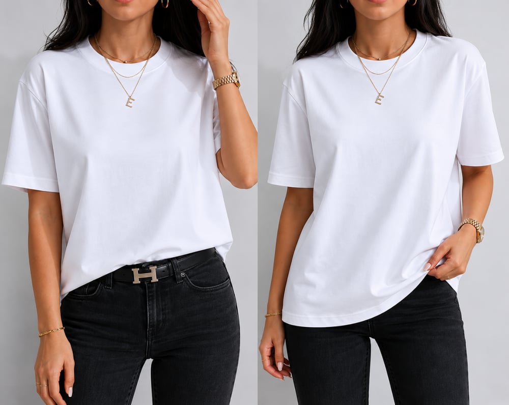 CS %100 Organik Pamuk Beyaz T-shirt