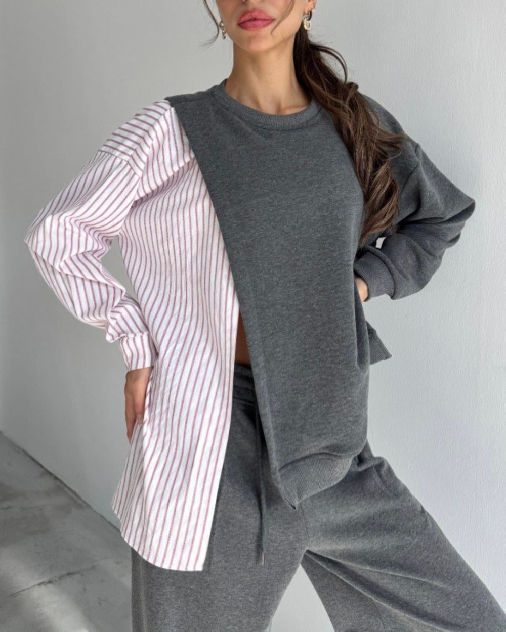 ÇİZGİLİ GÖMLEK SWEAT