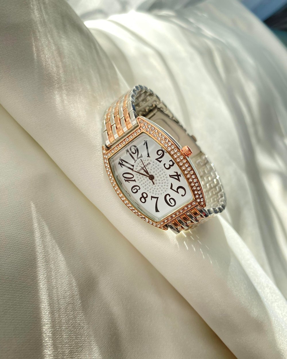 Hasır Kordon Rose Gold / Silver Saat