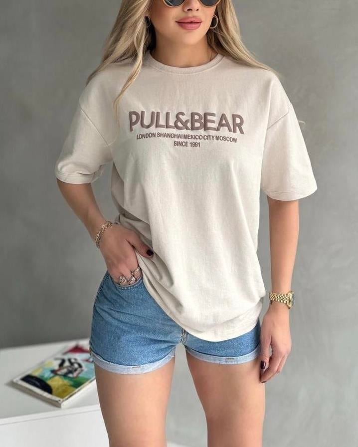 PULL PAMUKLU OVERSİZE KESİM BASİC TİŞÖRT 