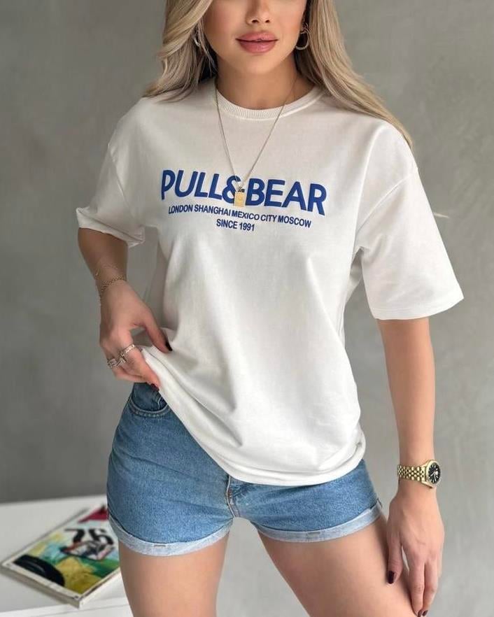 PULL PAMUKLU OVERSİZE KESİM BASİC TİŞÖRT 