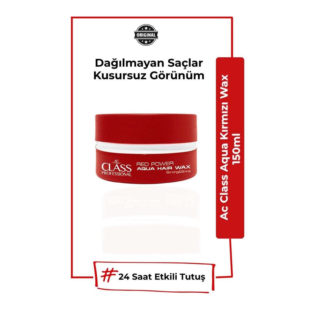 Ac Class Aqua  Parlak Wax Kırmızı 150 ml