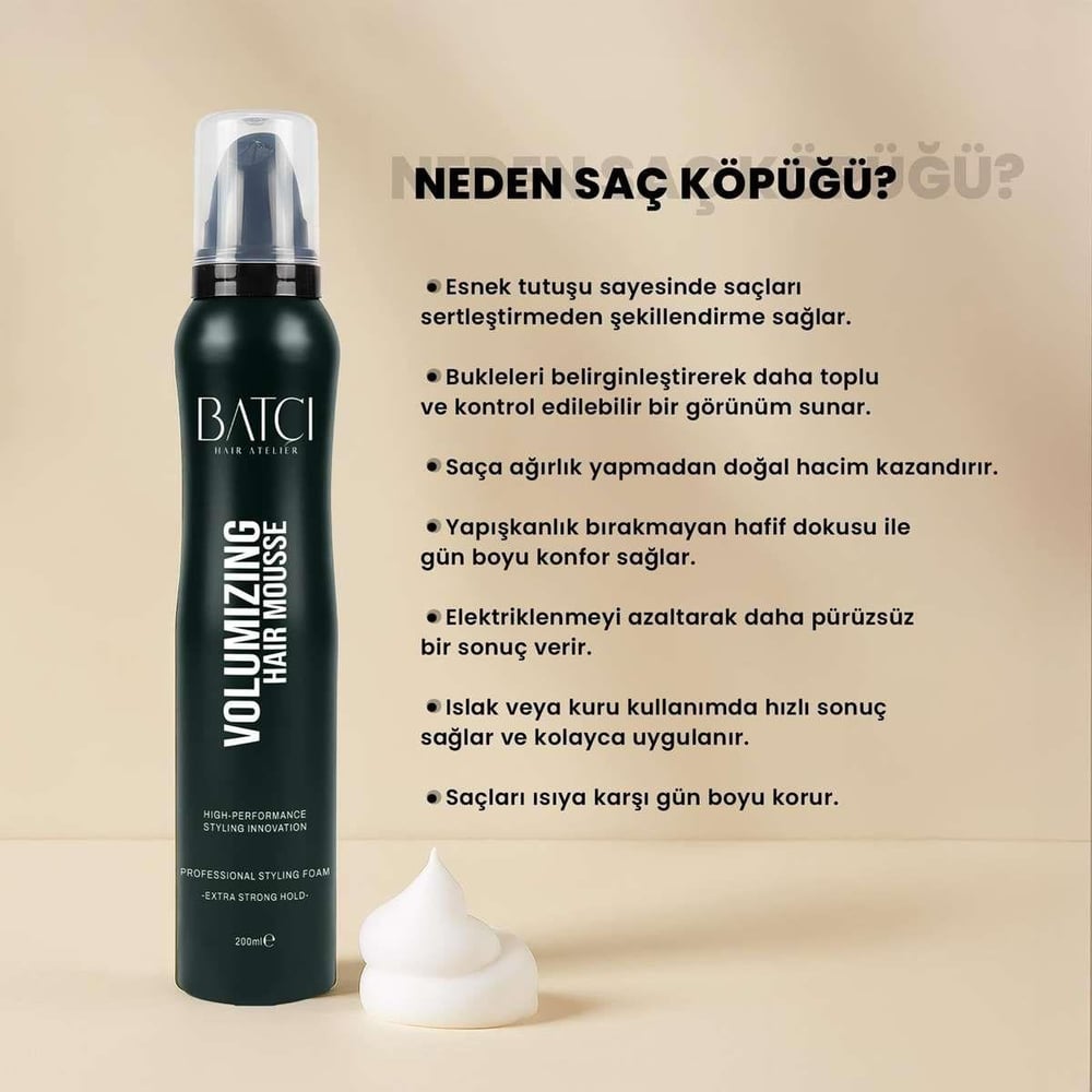 Batçı Saç Köpüğü 200 ml