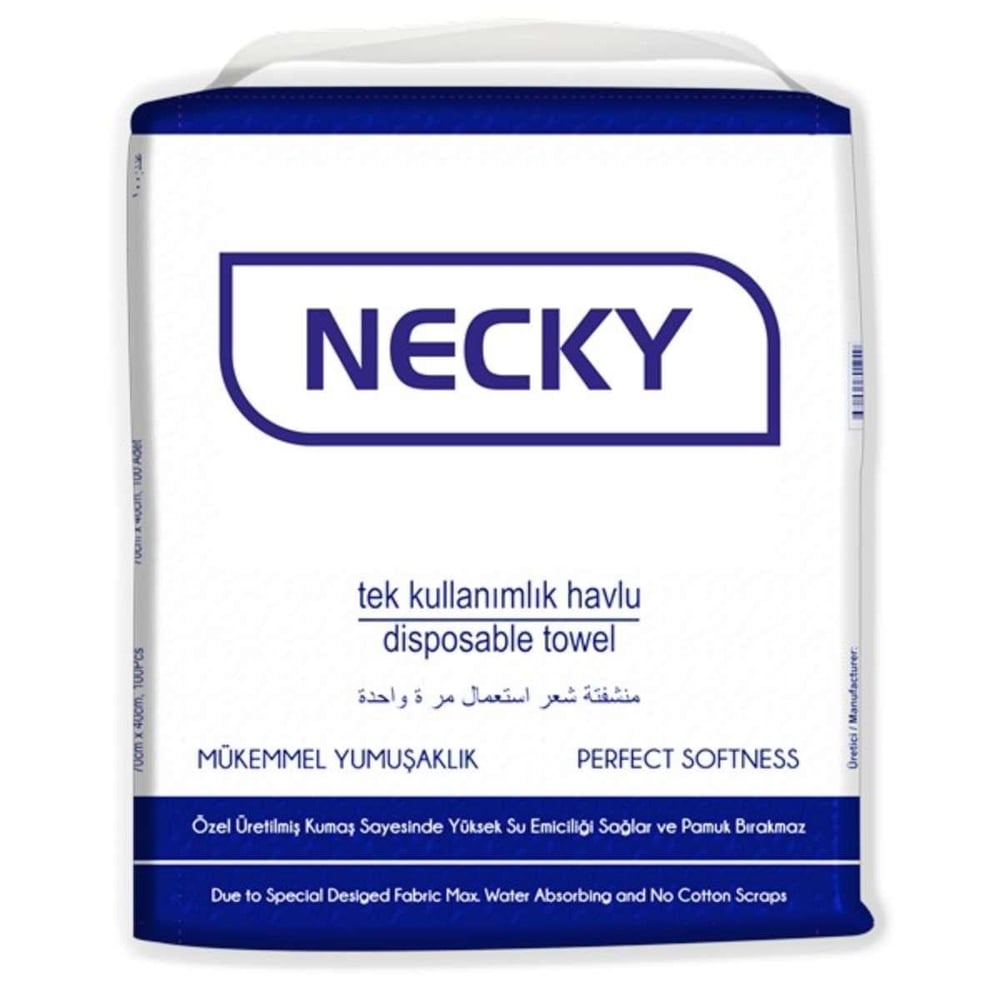 Necky Tek Kullanımlık Havlu 100 lü (tek tek paketli)