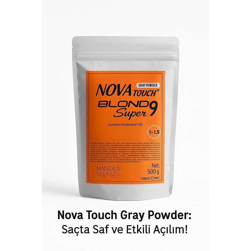 Nova Lisa Touch Saç Açıcı Toz Grey 500 gr