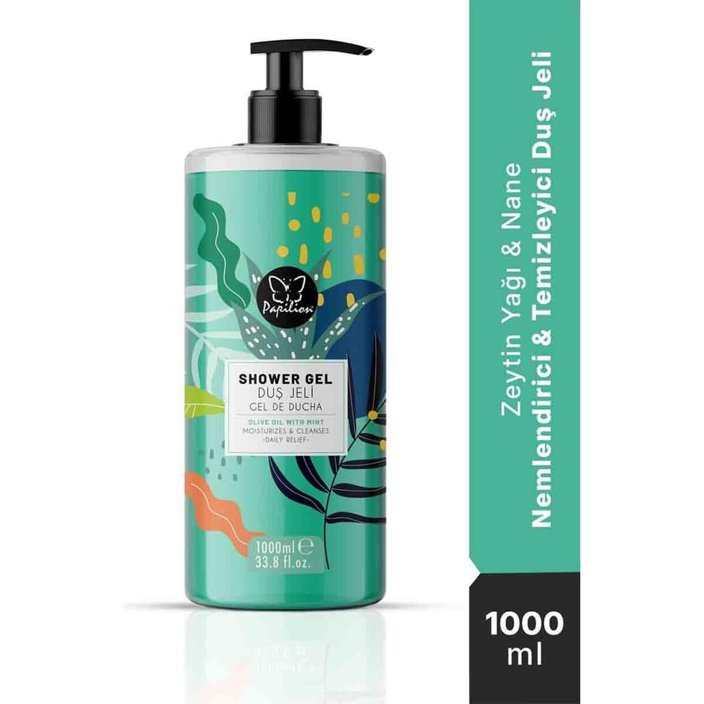 Papilion Banyo ve Duş Jeli Olive Oil With Mint 1000 ml