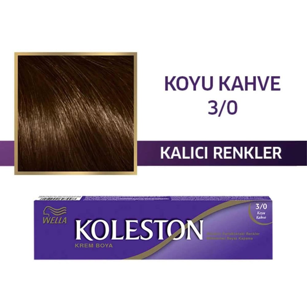 Wella Koleston Tüp Boya 3-0 Koyu Kahve