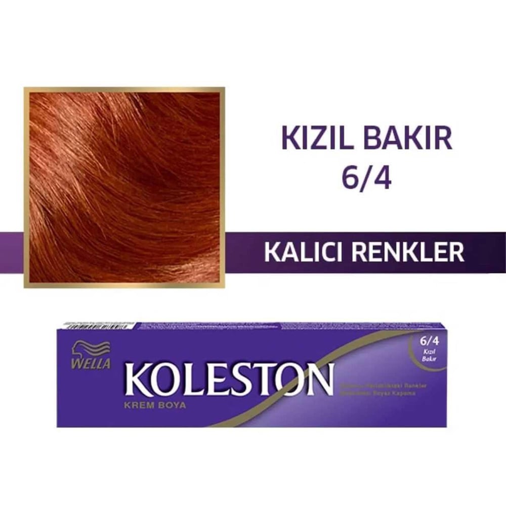 Wella Koleston Tüp Boya 6-4 Kızıl Bakır