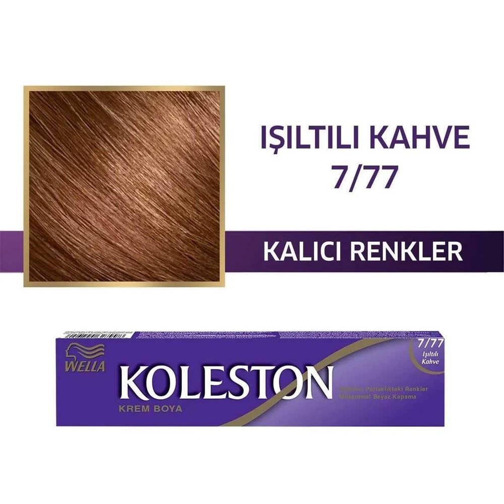 Wella Koleston Tüp Boya 7-77 Işıltılı Kahve