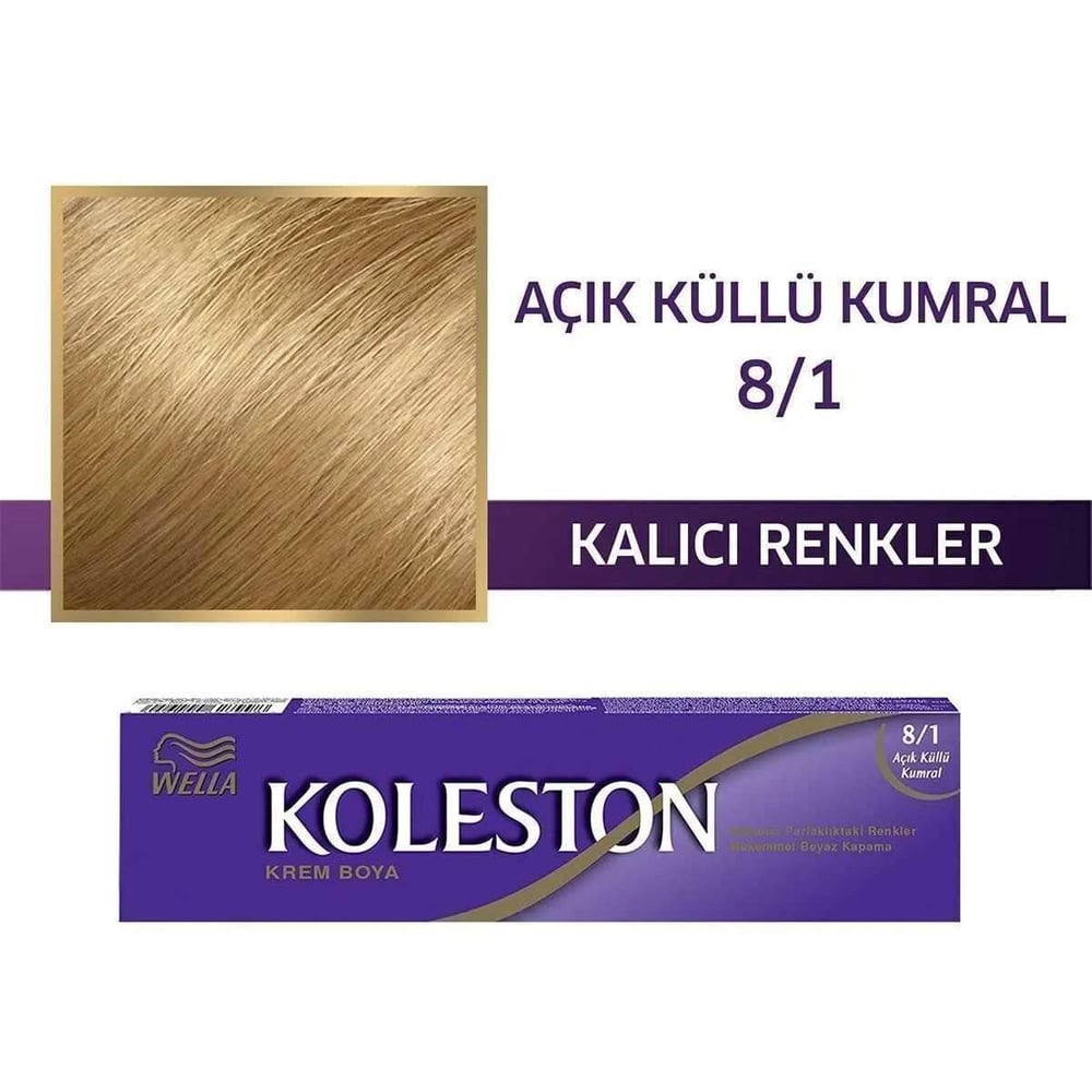 Wella Koleston Tüp Boya 8-1 Açık Küllü Kumral