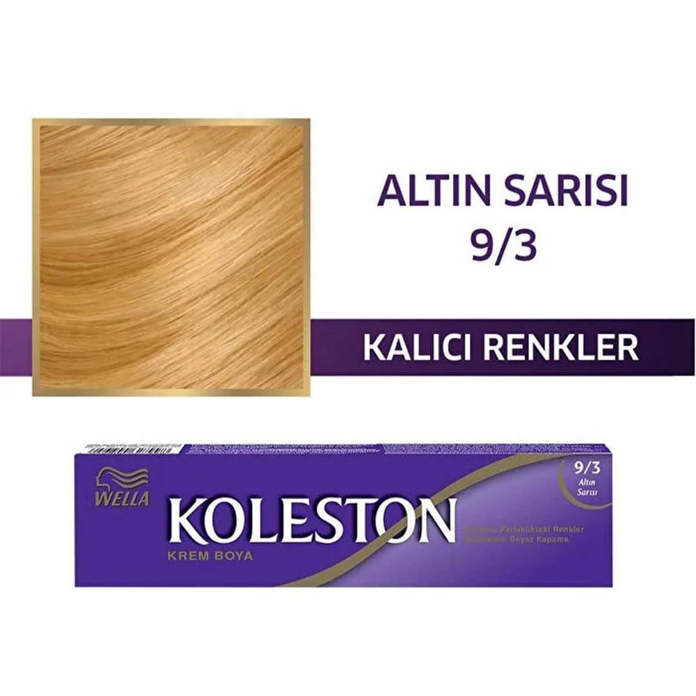 Wella Koleston Tüp Boya 9-3 Altın Sarısı