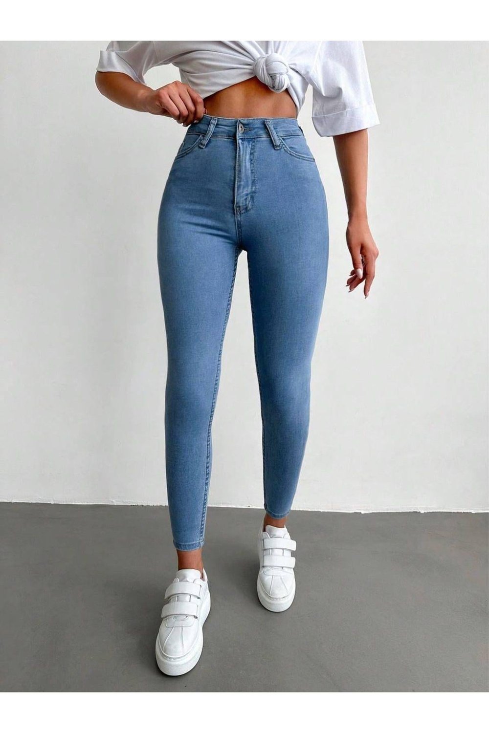 Skinny Jean Likralı Kadın Kot Pantolon