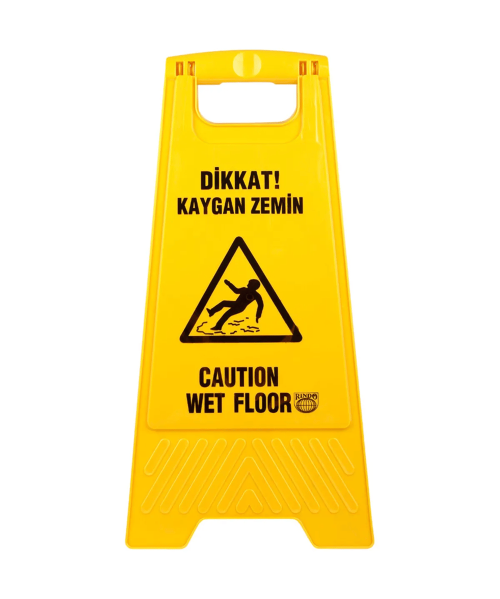 Kaygan Zemin Uyarı Levhası | Katlanabilir Plastik