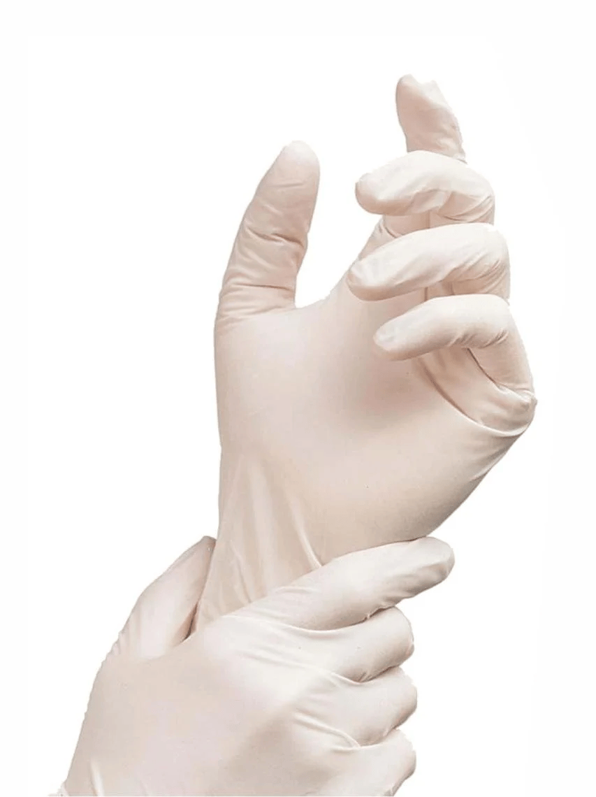 Pudrasız Latex Eldiven 100'lü – S/M/L Tek Kullanımlık