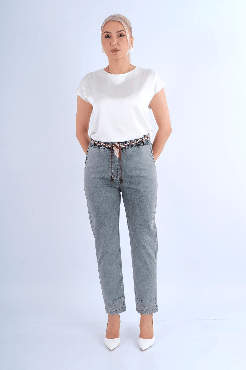 Mosento Sokak Giyimi Denim Pantolon Siyah