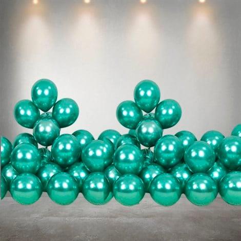Krom Balon Yeşil 5 Adet
