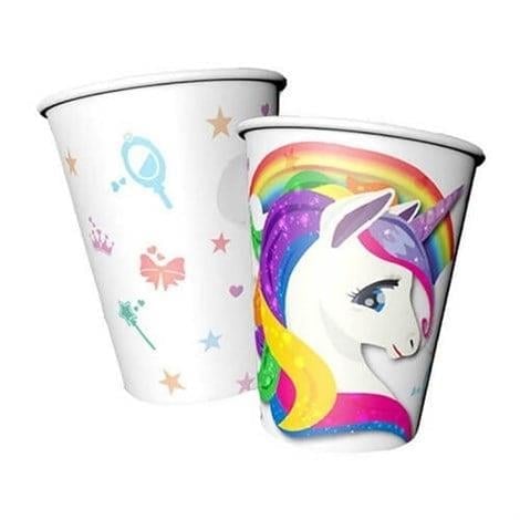 Unicorn Karton Bardak 8 Adet