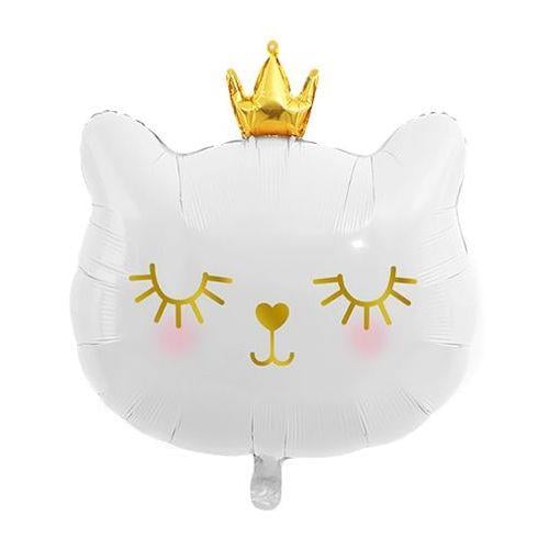 Beyaz Kedi Folyo Balon 48*52 cm
