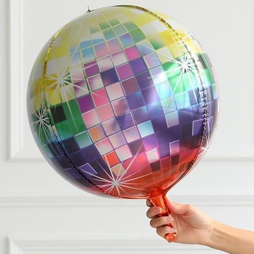 Disko Topu Folyo Balon Rainbow